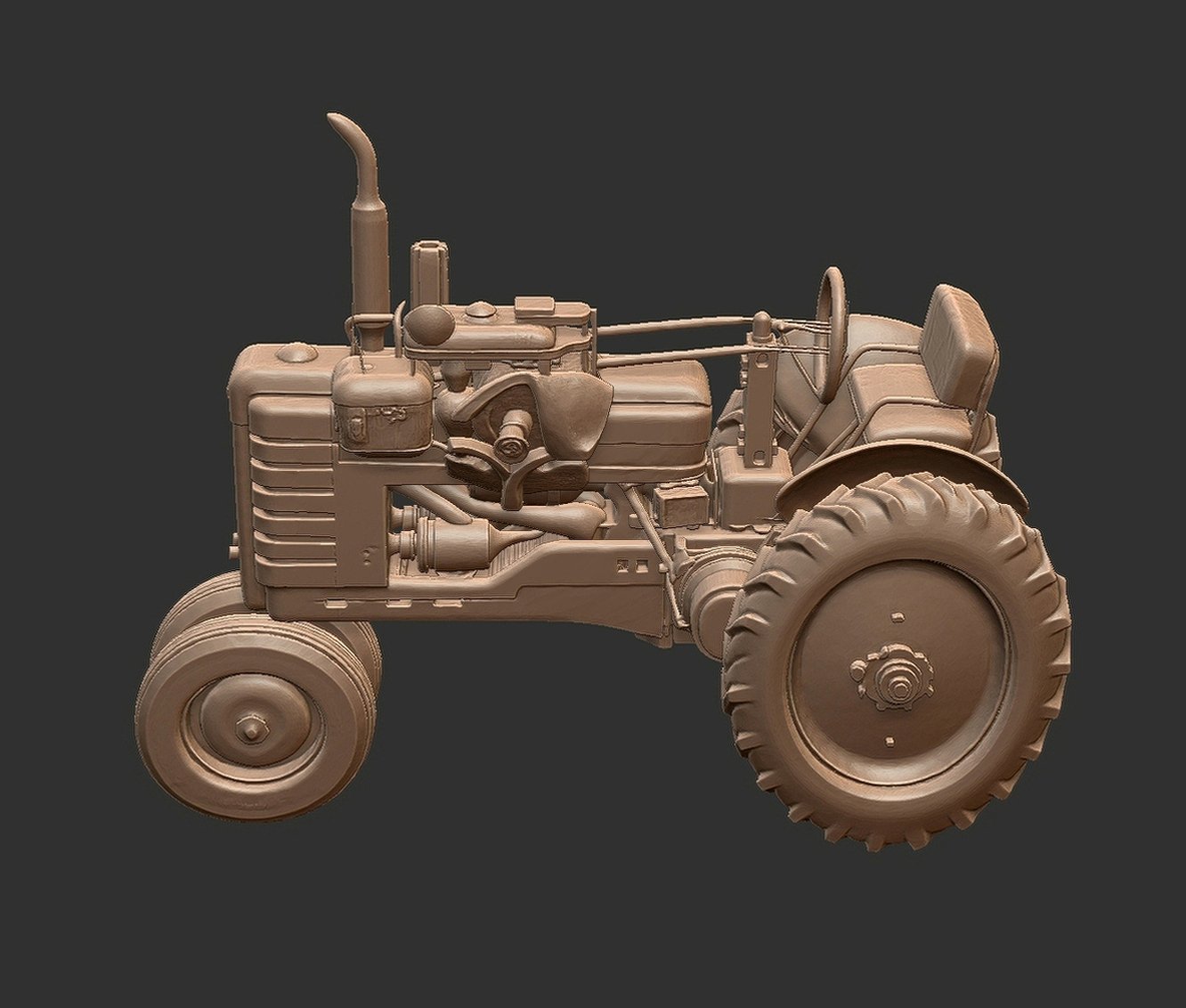 Farmall M Tractor STL 3D Print Model