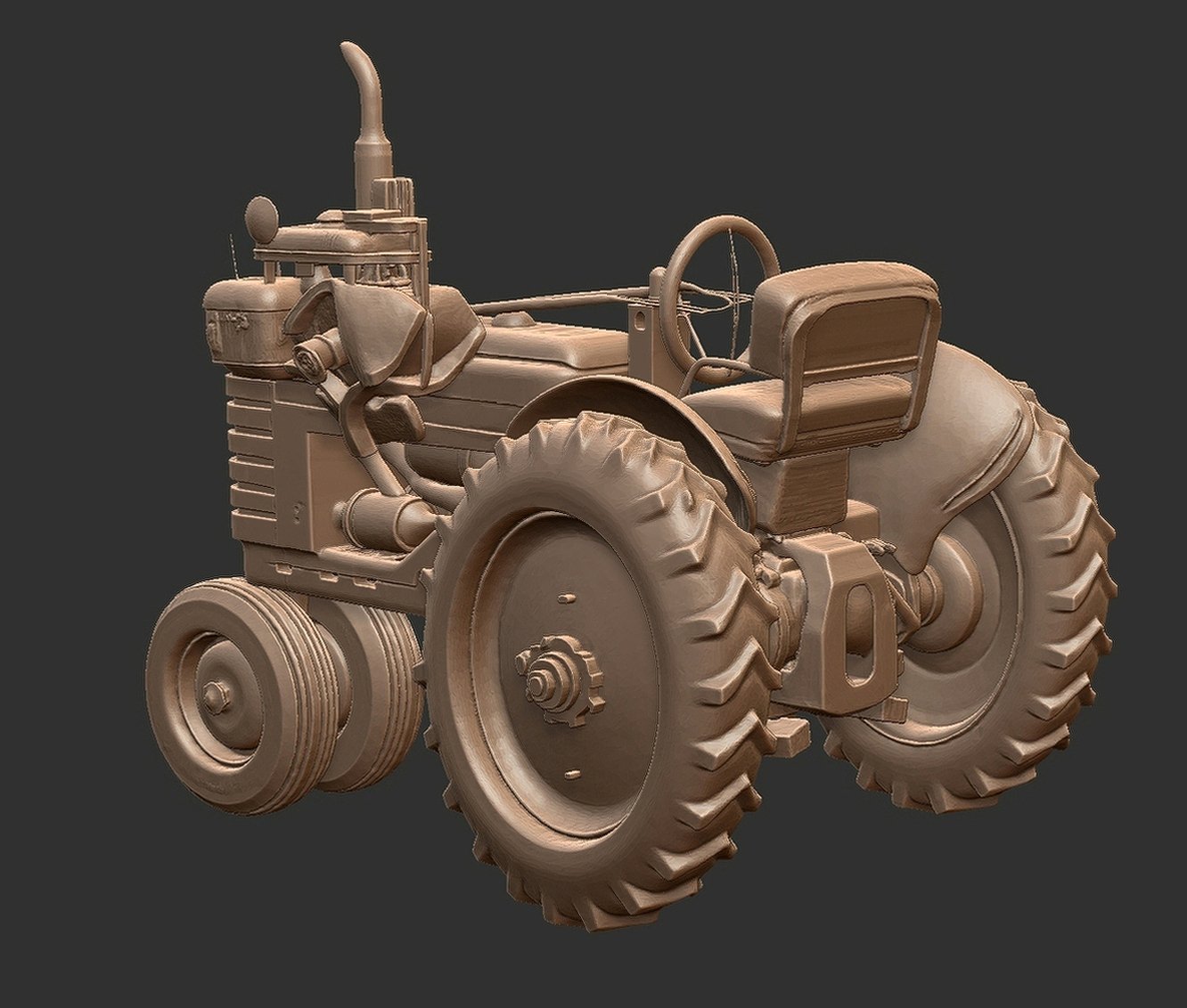 Farmall M Tractor STL 3D Print Model