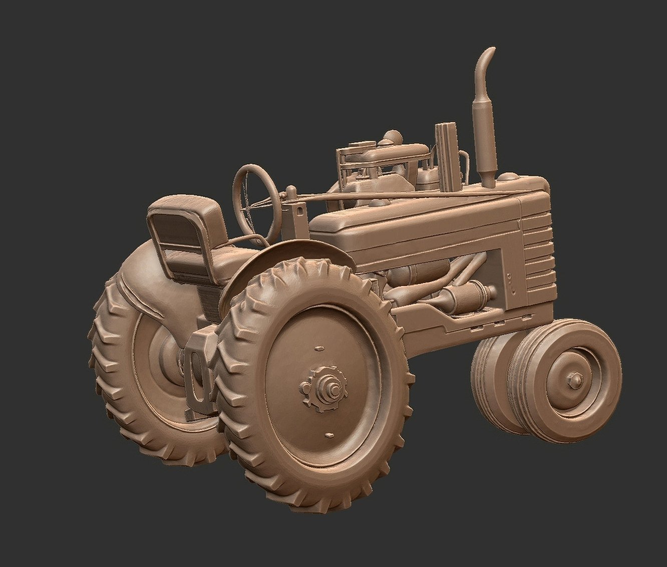 Farmall M Tractor STL 3D Print Model