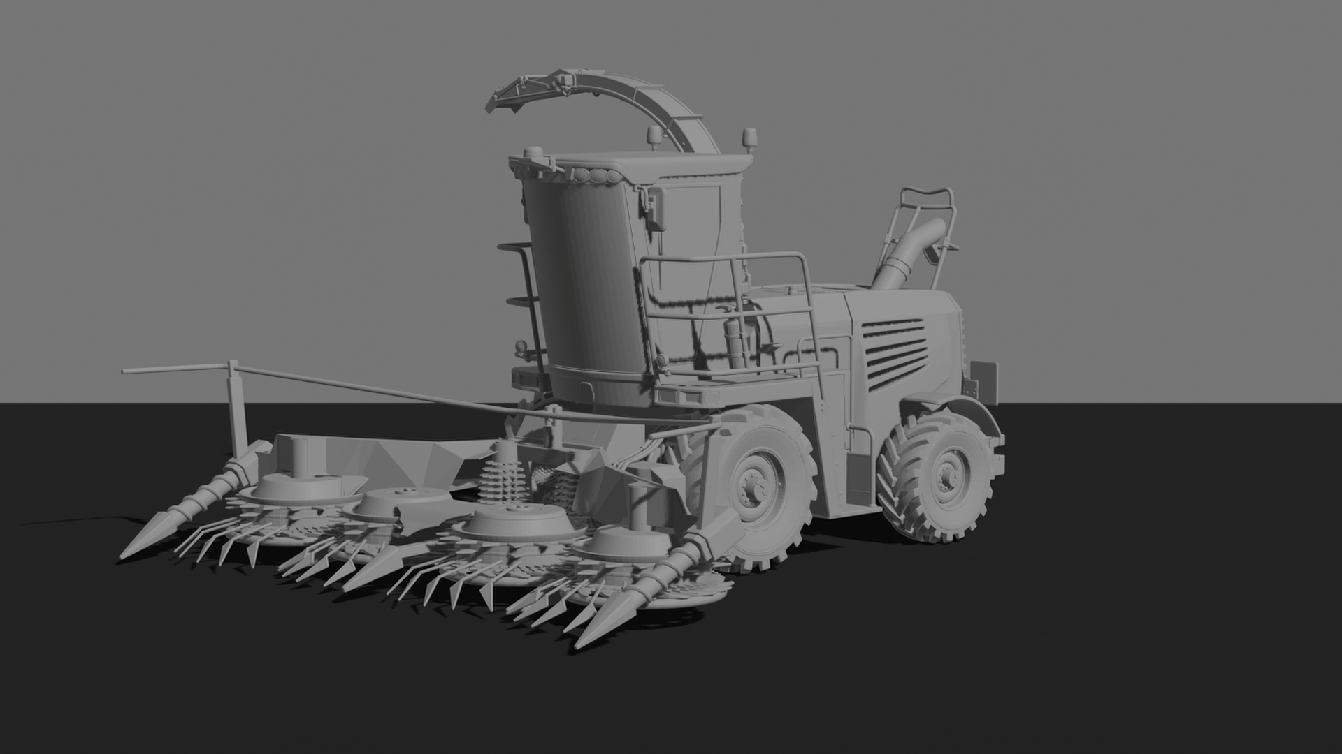 New Holland FR650 Forage Harvester STL 3D Print Model