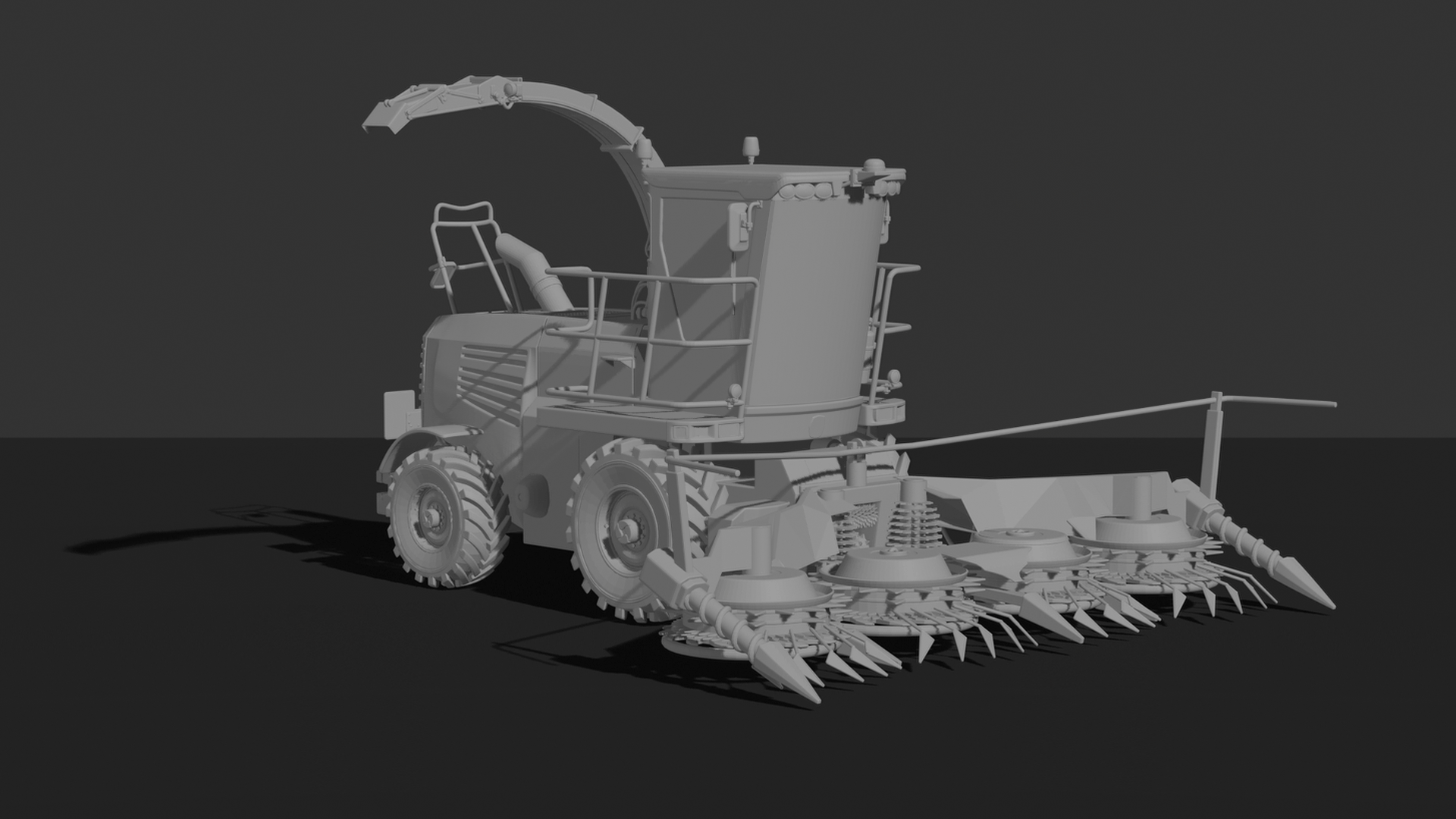 New Holland FR650 Forage Harvester STL 3D Print Model