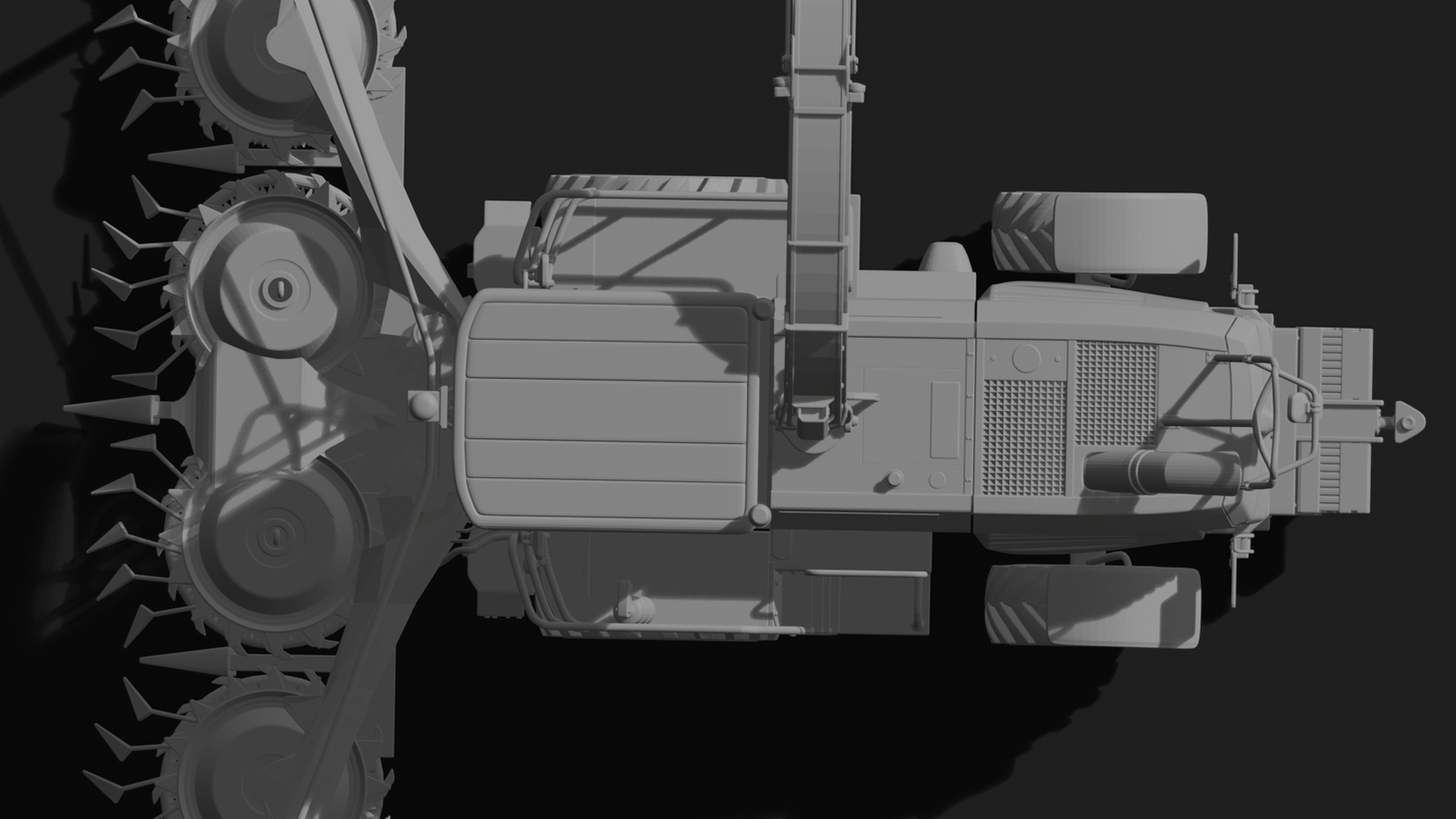 New Holland FR650 Forage Harvester STL 3D Print Model