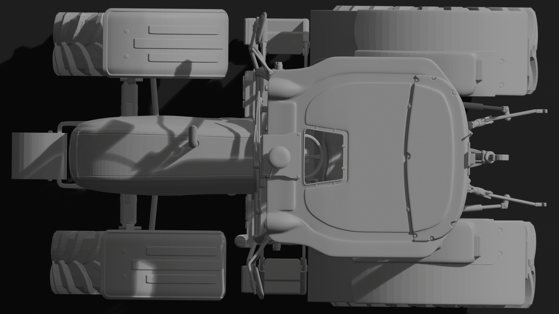 John Deere 5085M Tractor STL 3D Print Model