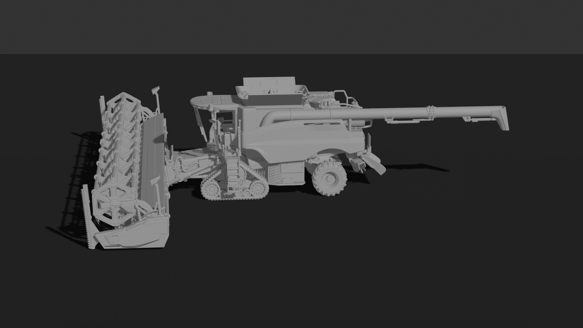John Deere S780i Combine Harvester STL 3D Print Model