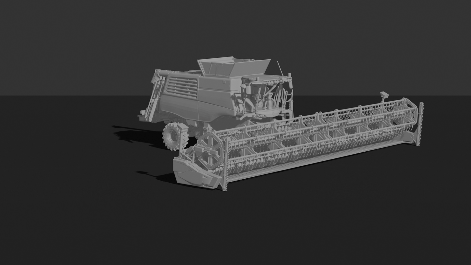 John Deere T670i Combine Harvester STL 3D Print Model