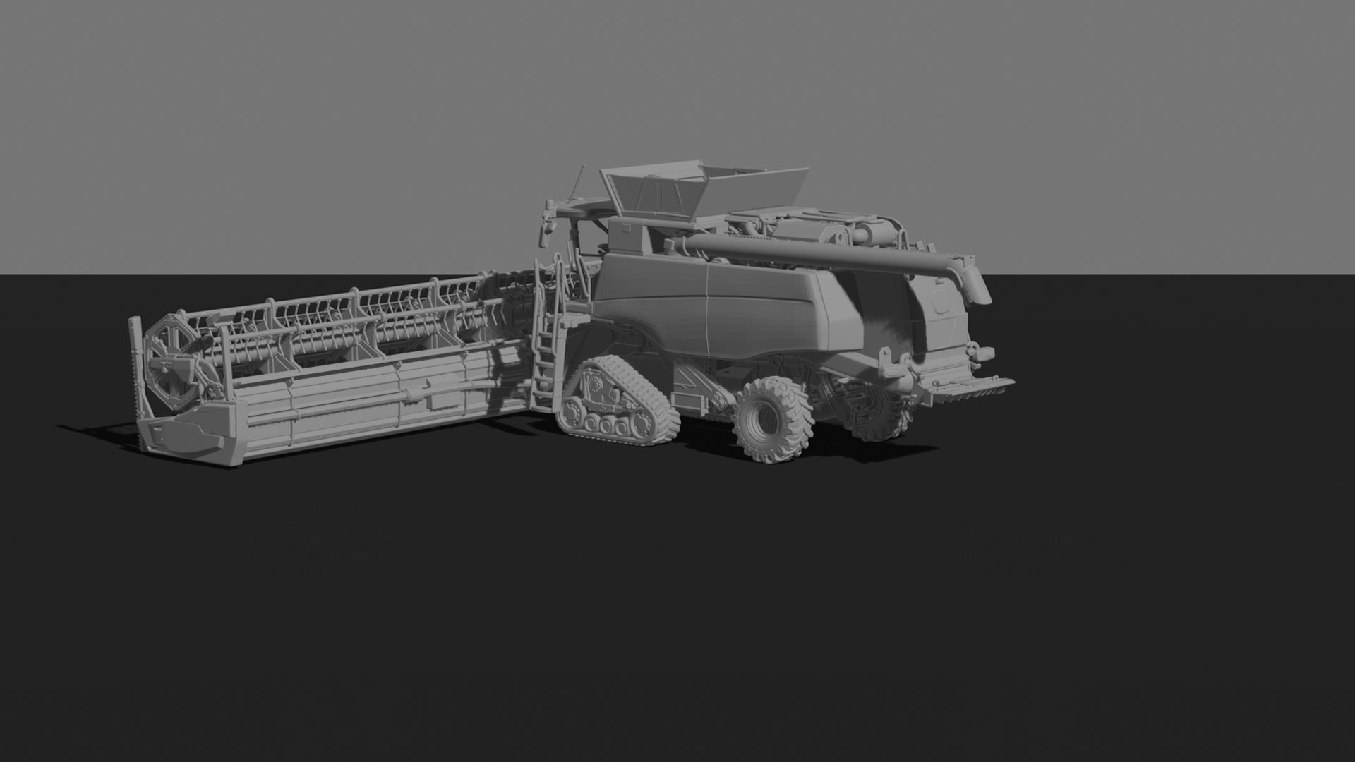 John Deere T670i Combine Harvester STL 3D Print Model