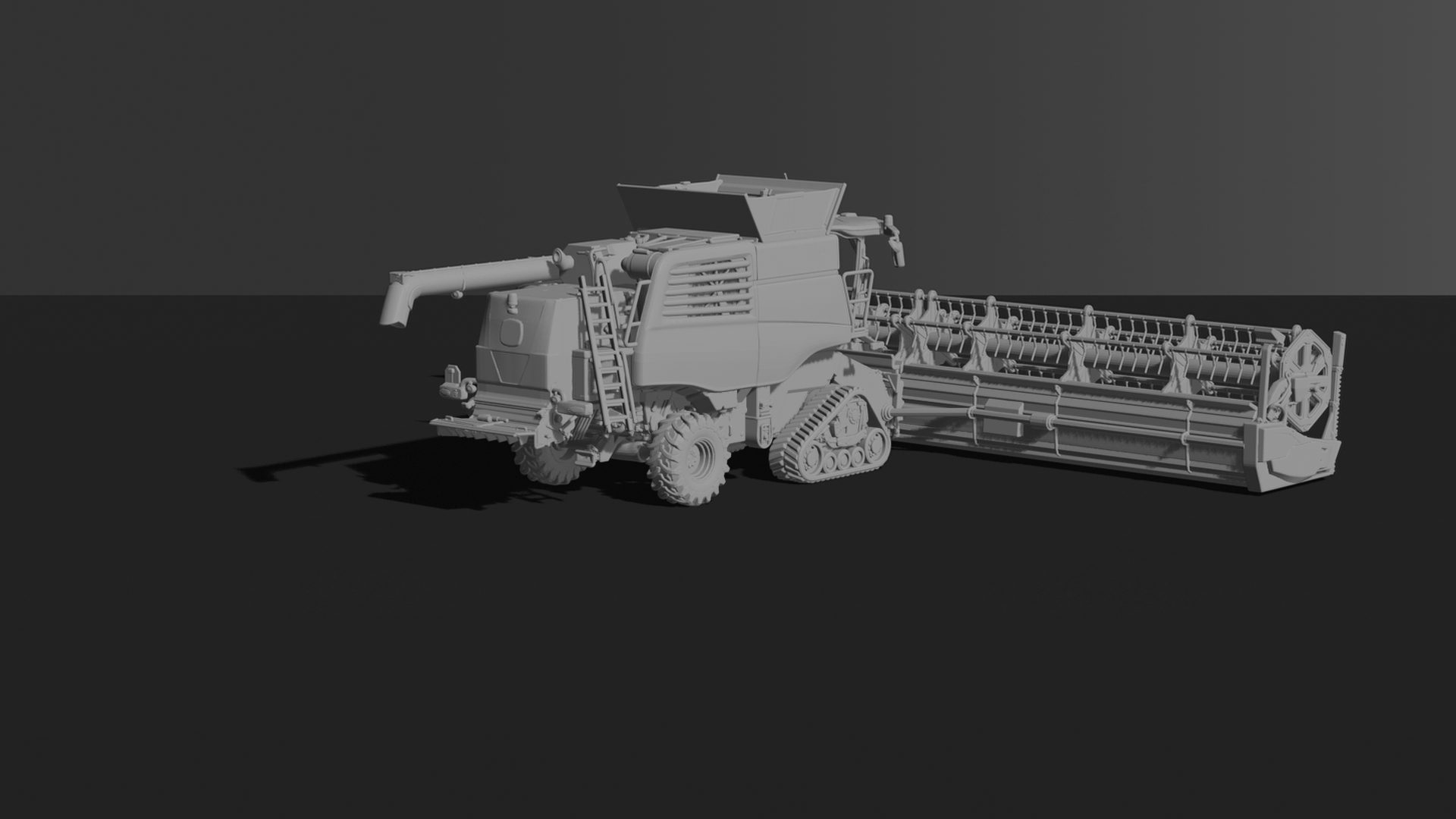 John Deere T670i Combine Harvester STL 3D Print Model