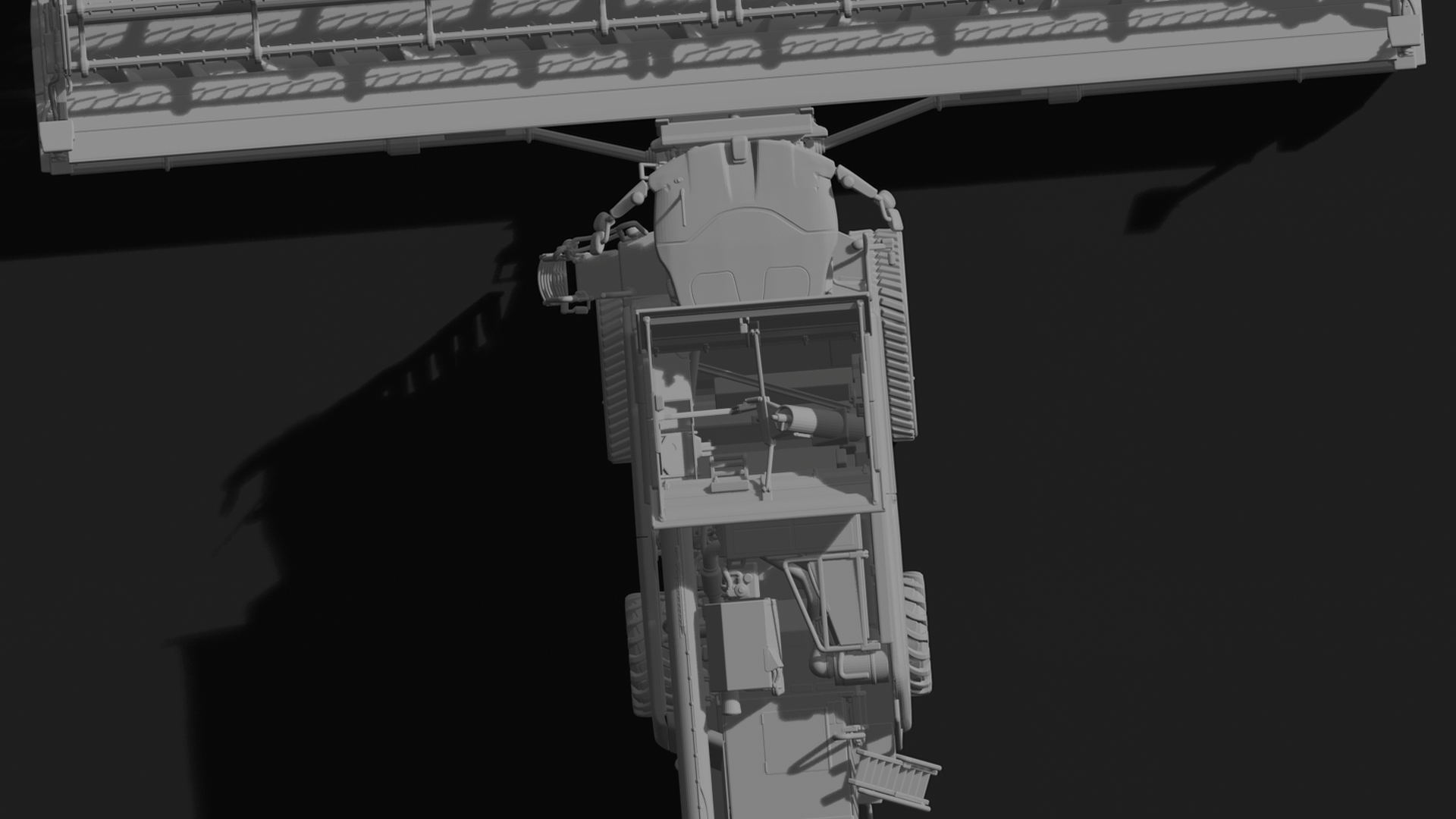 John Deere T670i Combine Harvester STL 3D Print Model