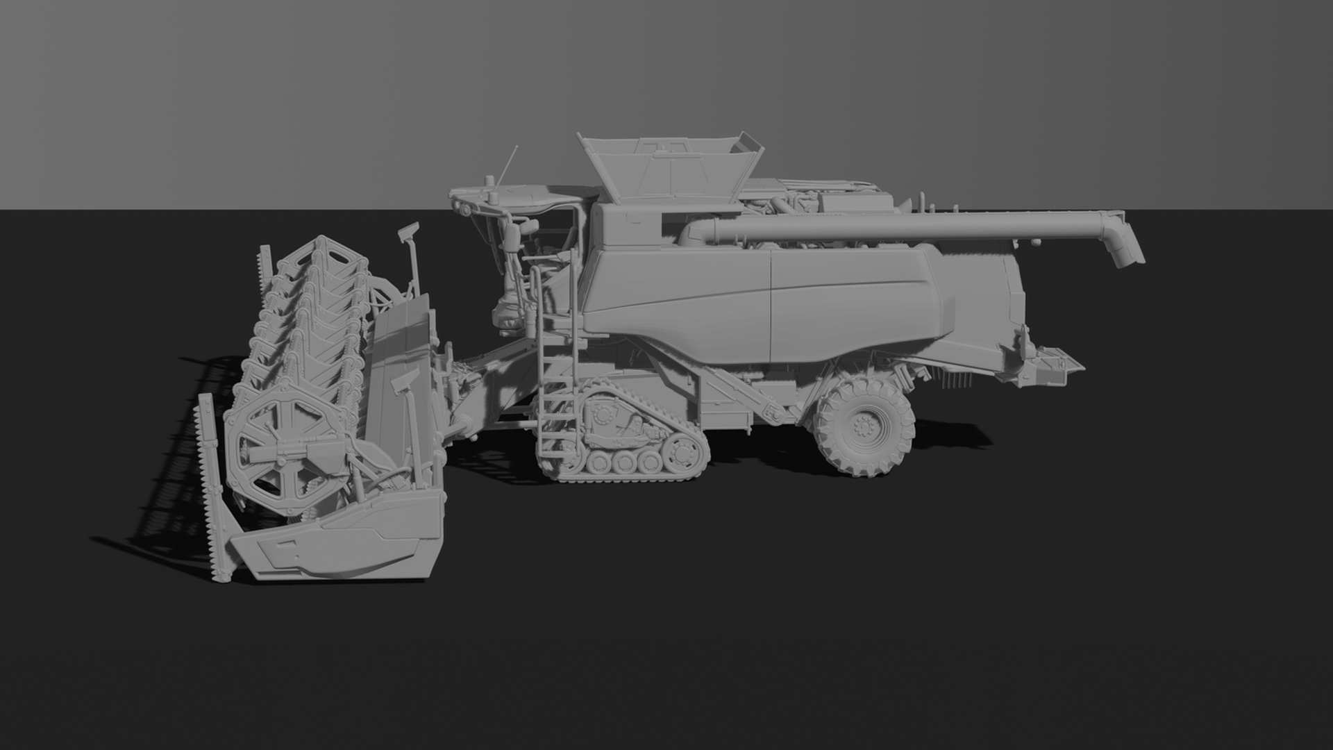 John Deere T670i Combine Harvester STL 3D Print Model