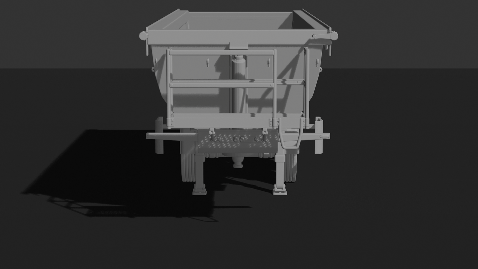 Kel-Berg 3-Axle Tipper Semi-Trailer STL 3D Print Model