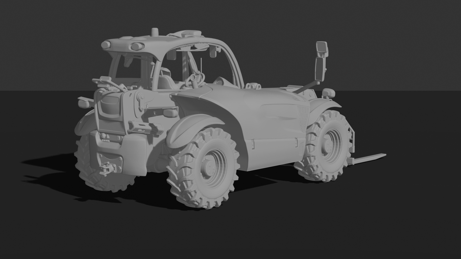 Manitou MT Series Telehandler STL 3D Print Model