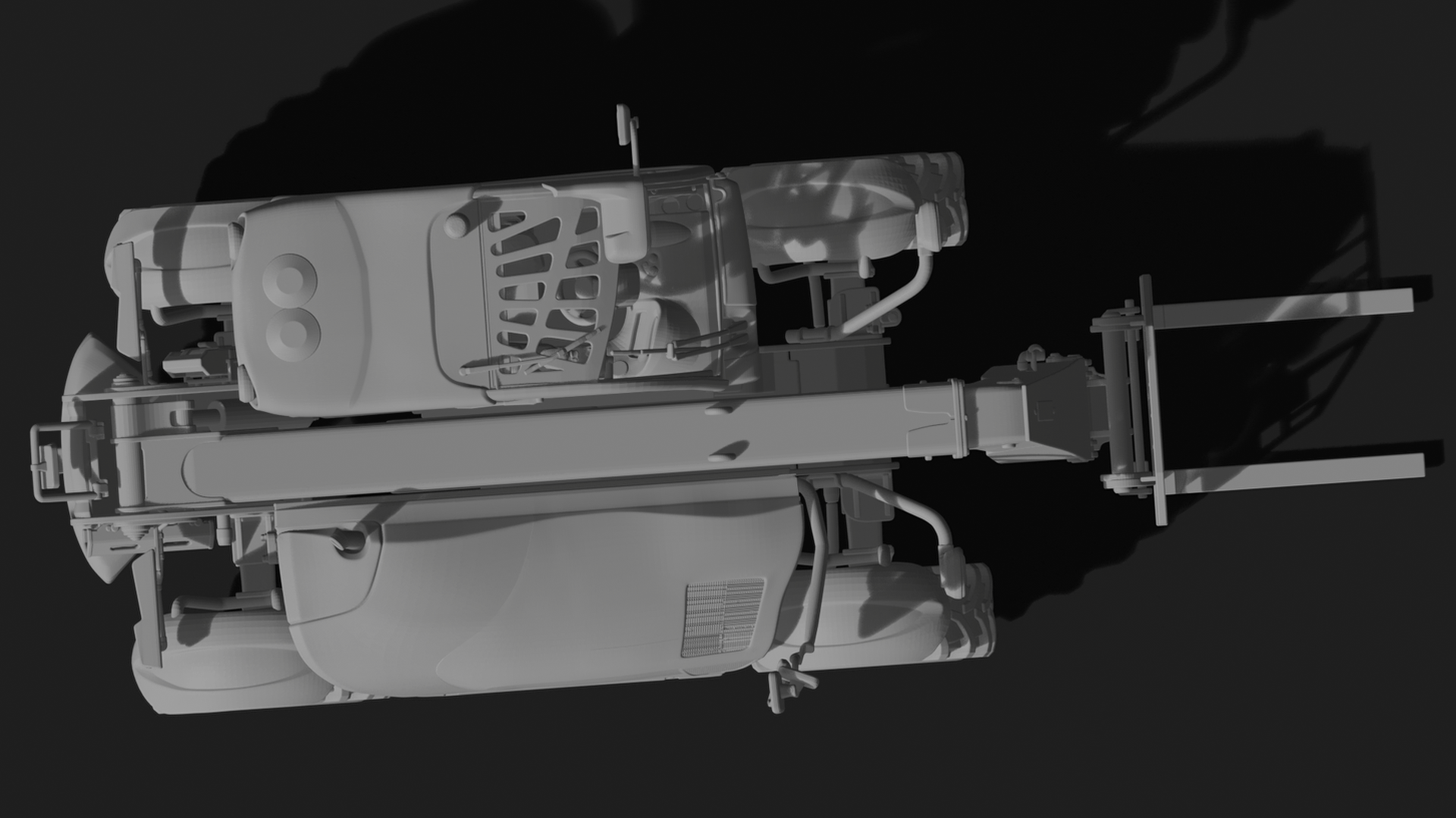 Manitou MT Series Telehandler STL 3D Print Model