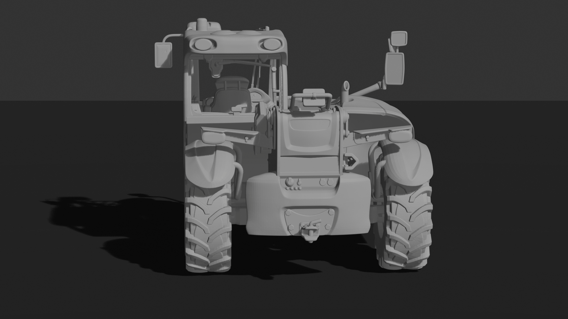 Manitou MT Series Telehandler STL 3D Print Model