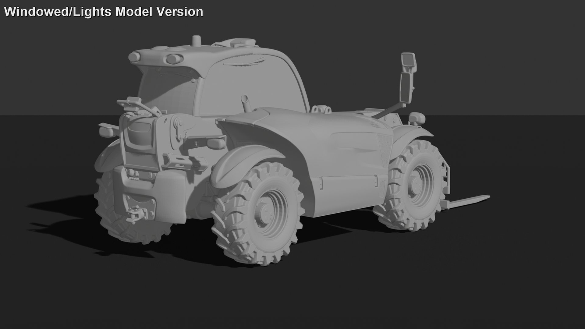 Manitou MT Series Telehandler STL 3D Print Model