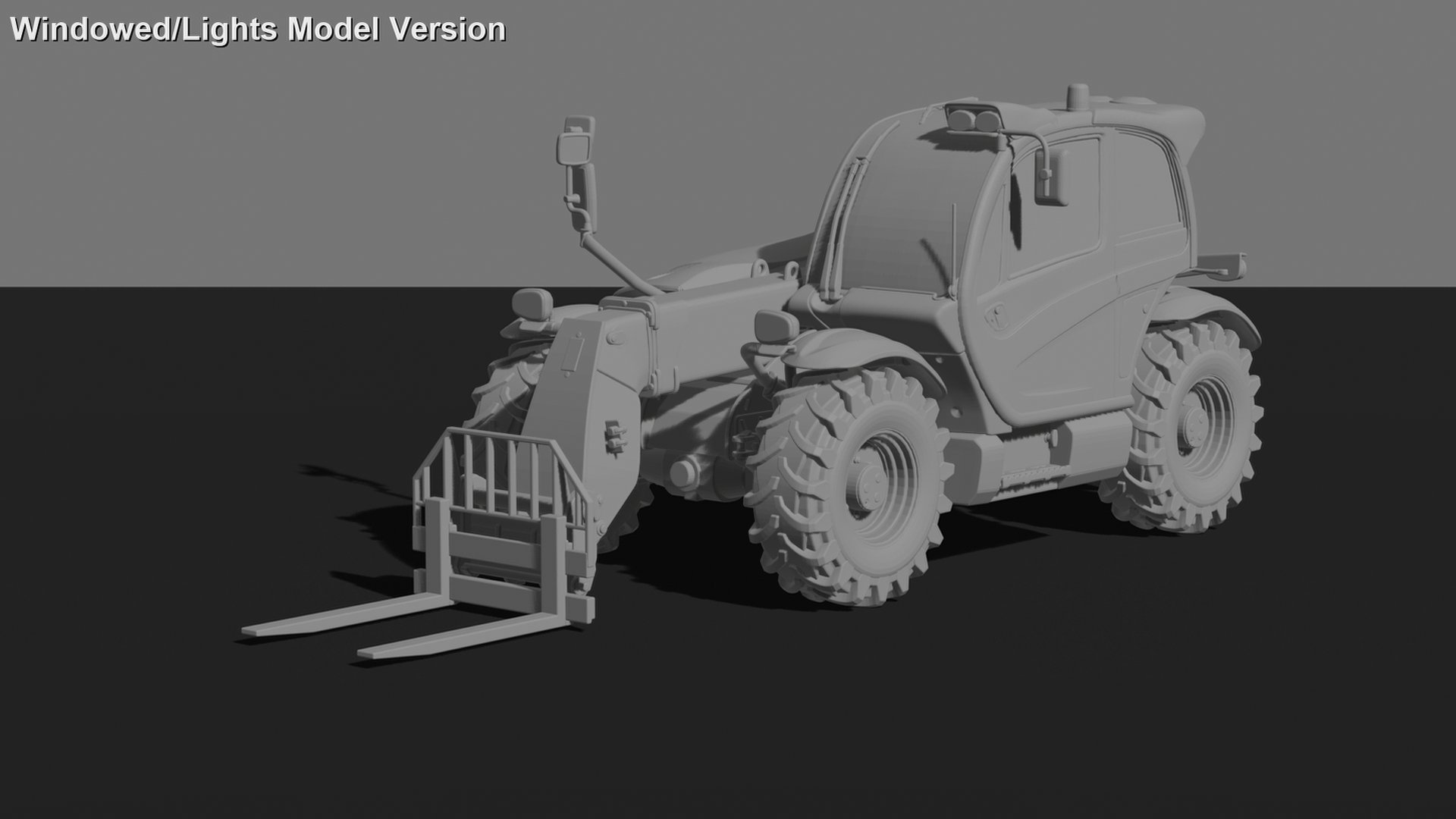 Manitou MT Series Telehandler STL 3D Print Model