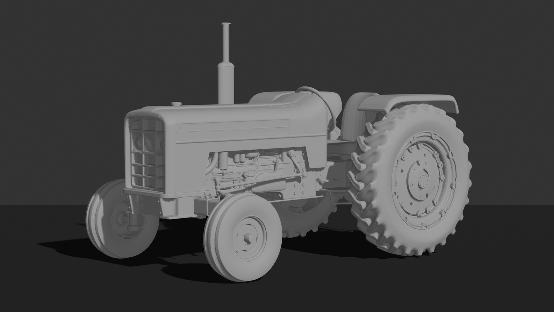 Massey Ferguson 135 Tractor STL 3D Print Model
