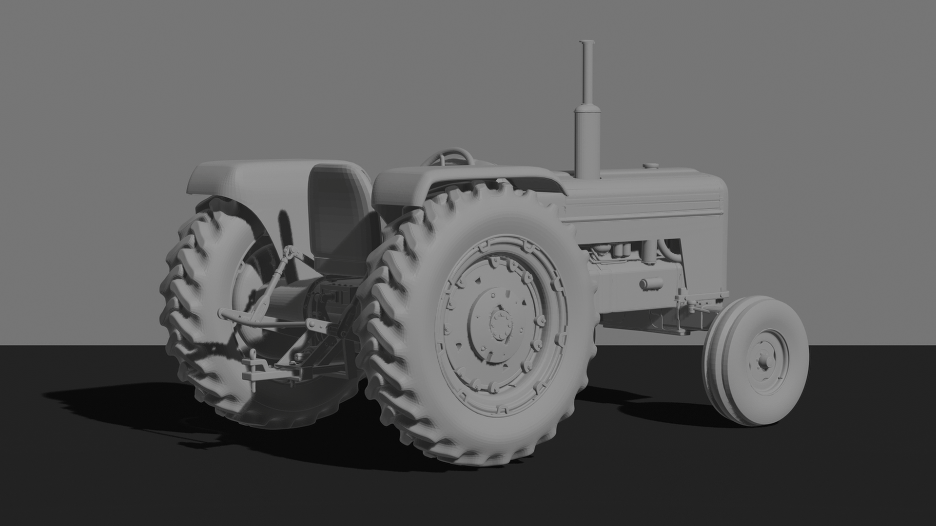 Massey Ferguson 135 Tractor STL 3D Print Model