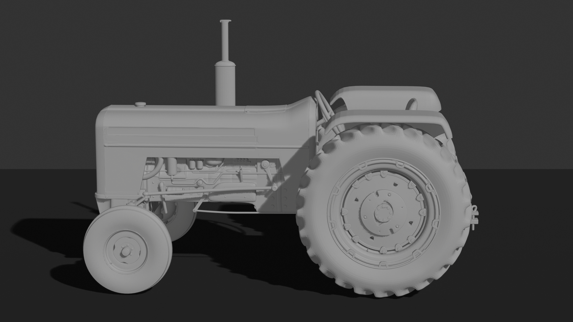 Massey Ferguson 135 Tractor STL 3D Print Model