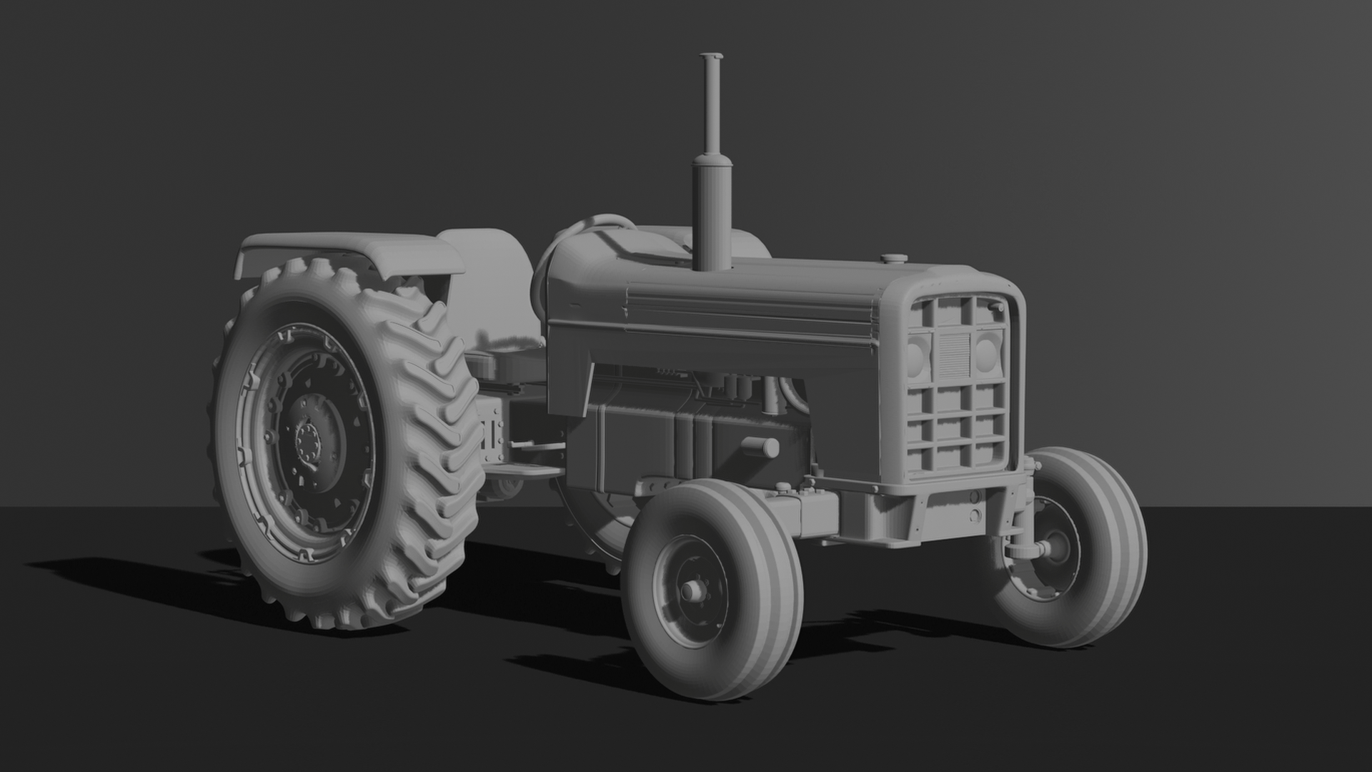 Massey Ferguson 135 Tractor STL 3D Print Model