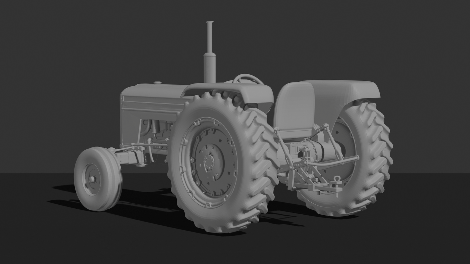 Massey Ferguson 135 Tractor STL 3D Print Model