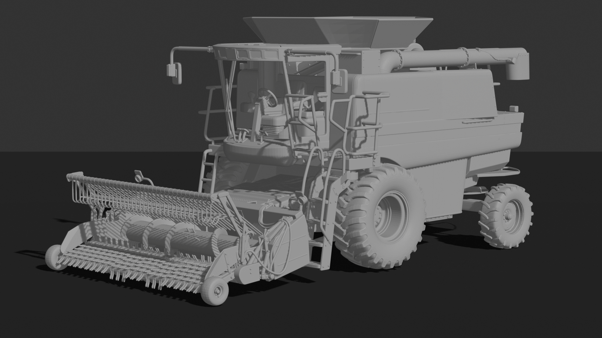 Massey Ferguson 7278 Combine Harvester STL 3D Print Model