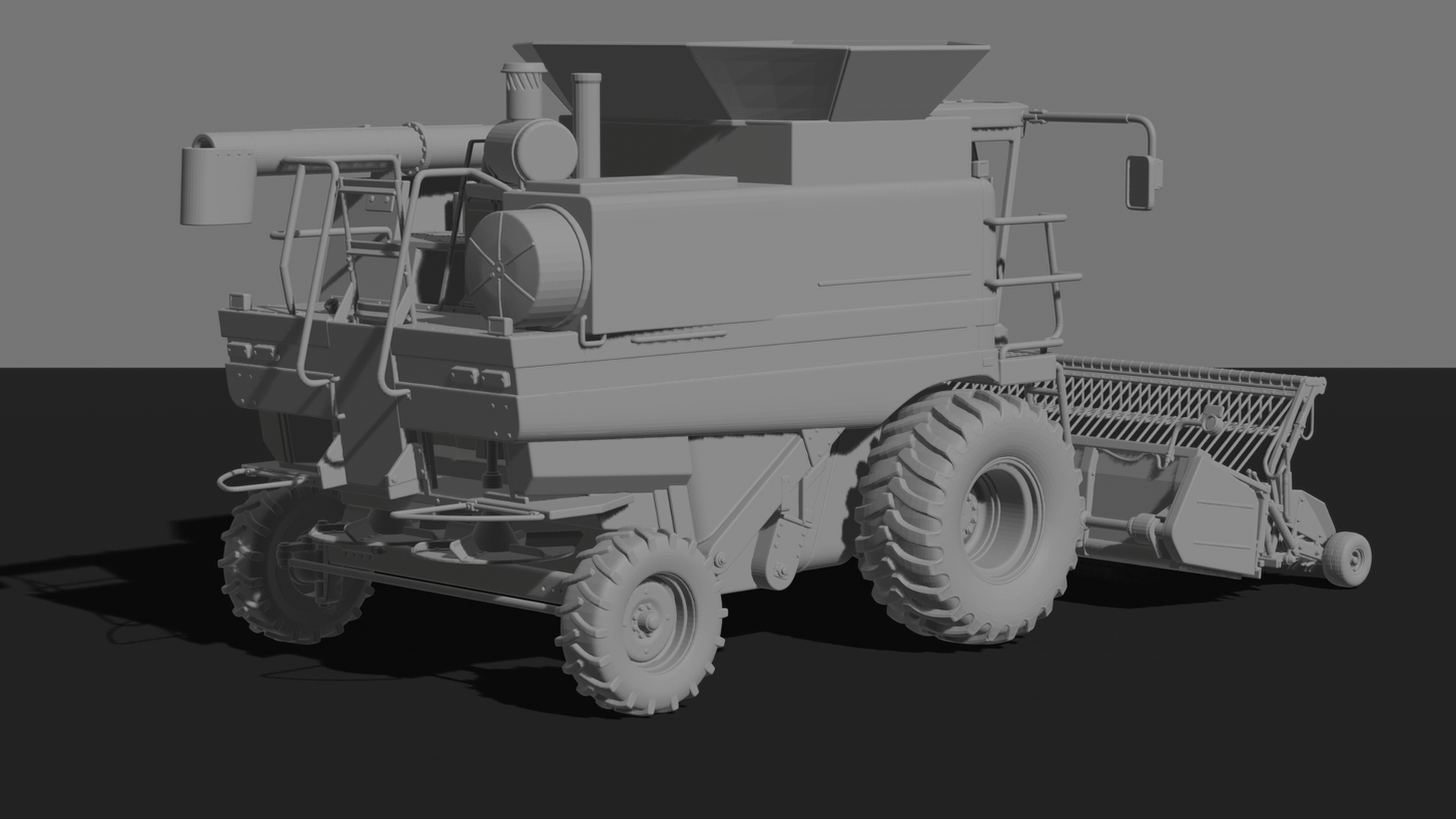 Massey Ferguson 7278 Combine Harvester STL 3D Print Model