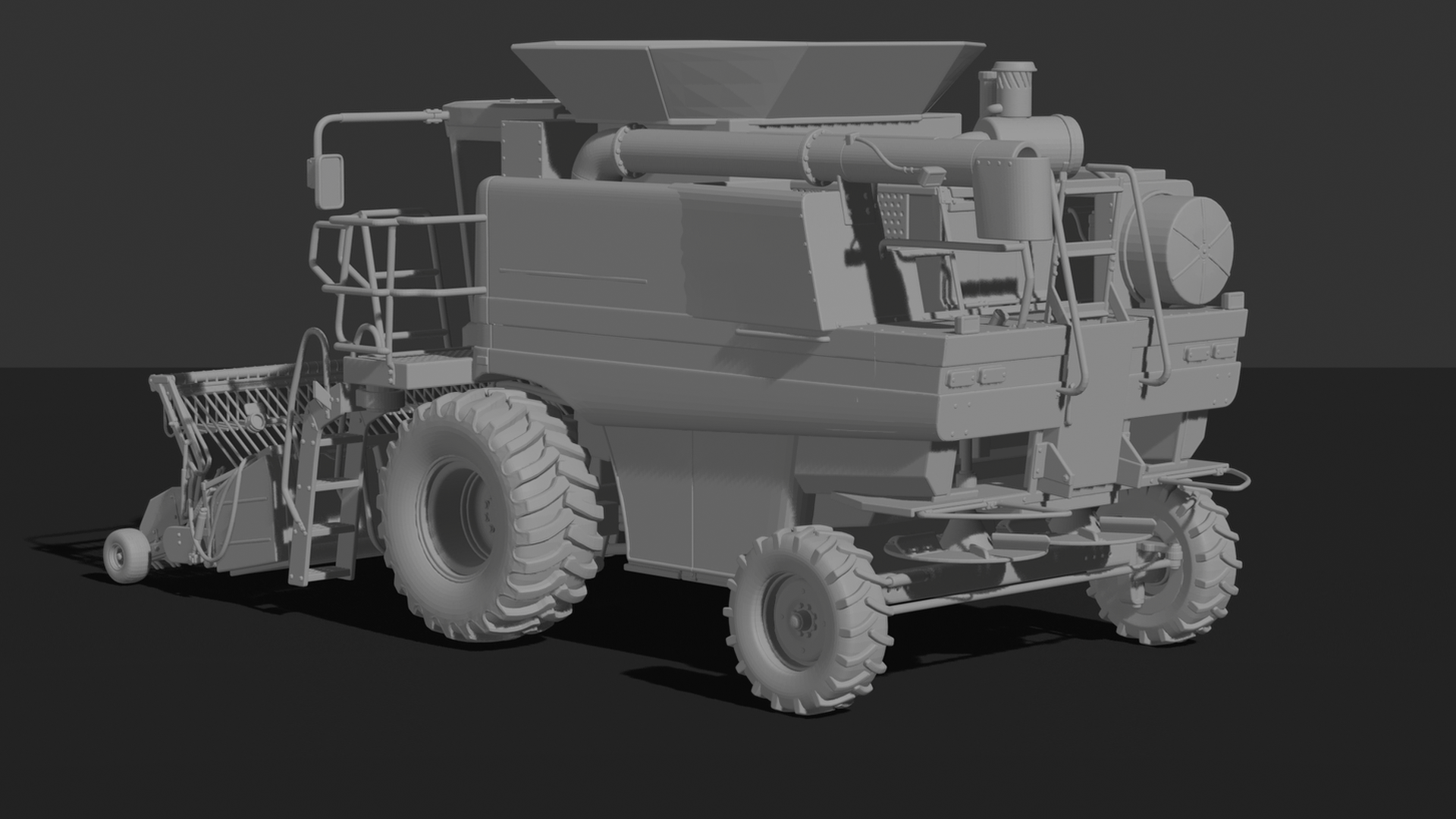 Massey Ferguson 7278 Combine Harvester STL 3D Print Model