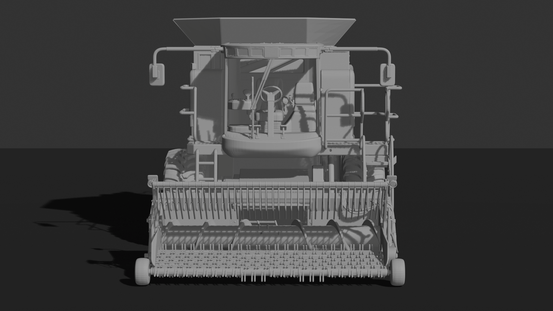 Massey Ferguson 7278 Combine Harvester STL 3D Print Model
