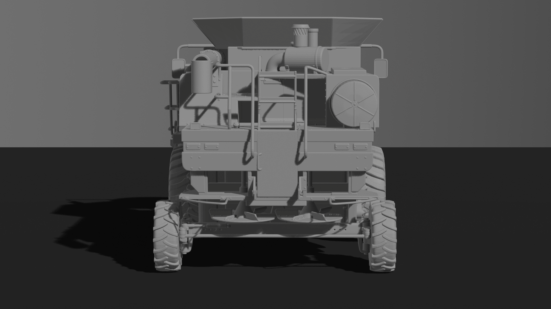 Massey Ferguson 7278 Combine Harvester STL 3D Print Model