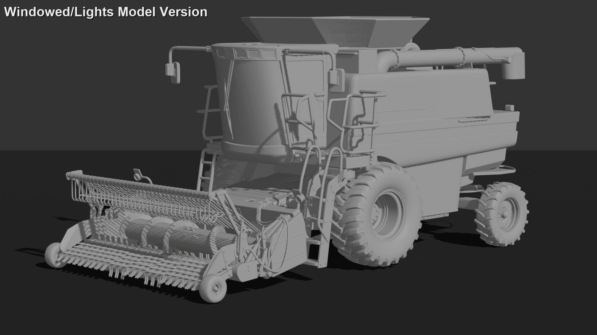 Massey Ferguson 7278 Combine Harvester STL 3D Print Model