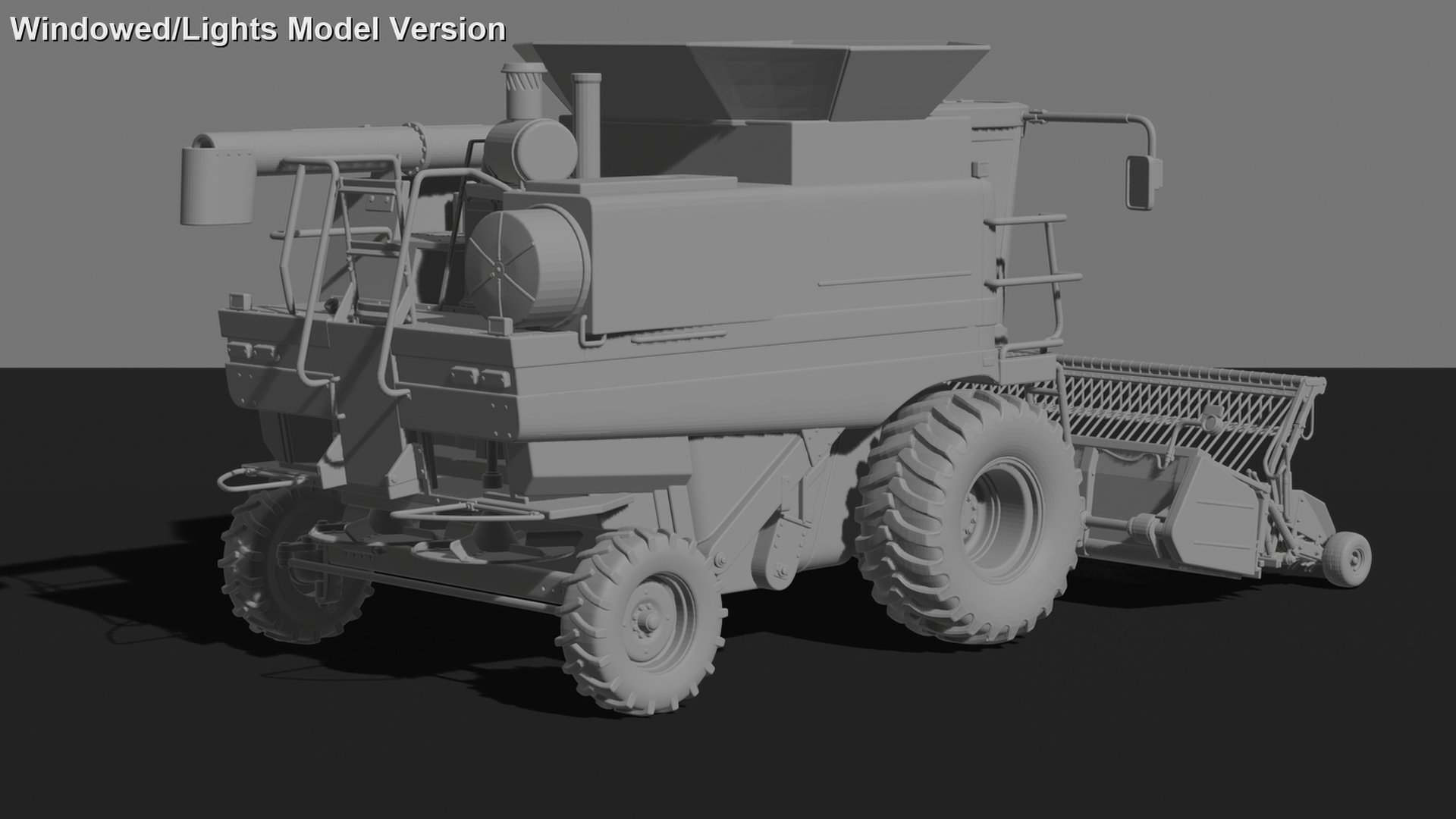 Massey Ferguson 7278 Combine Harvester STL 3D Print Model
