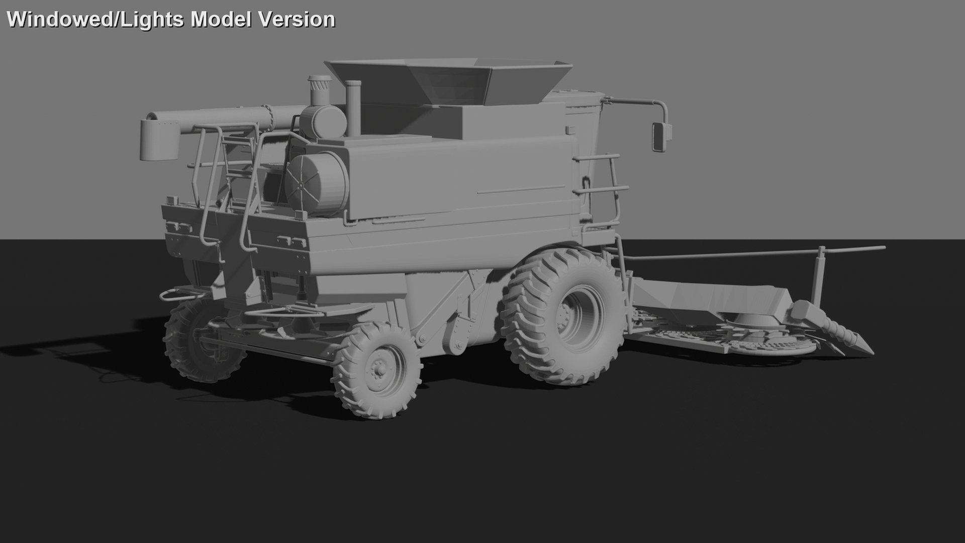 Massey Ferguson 7370 Combine Harvester STL 3D Print Model