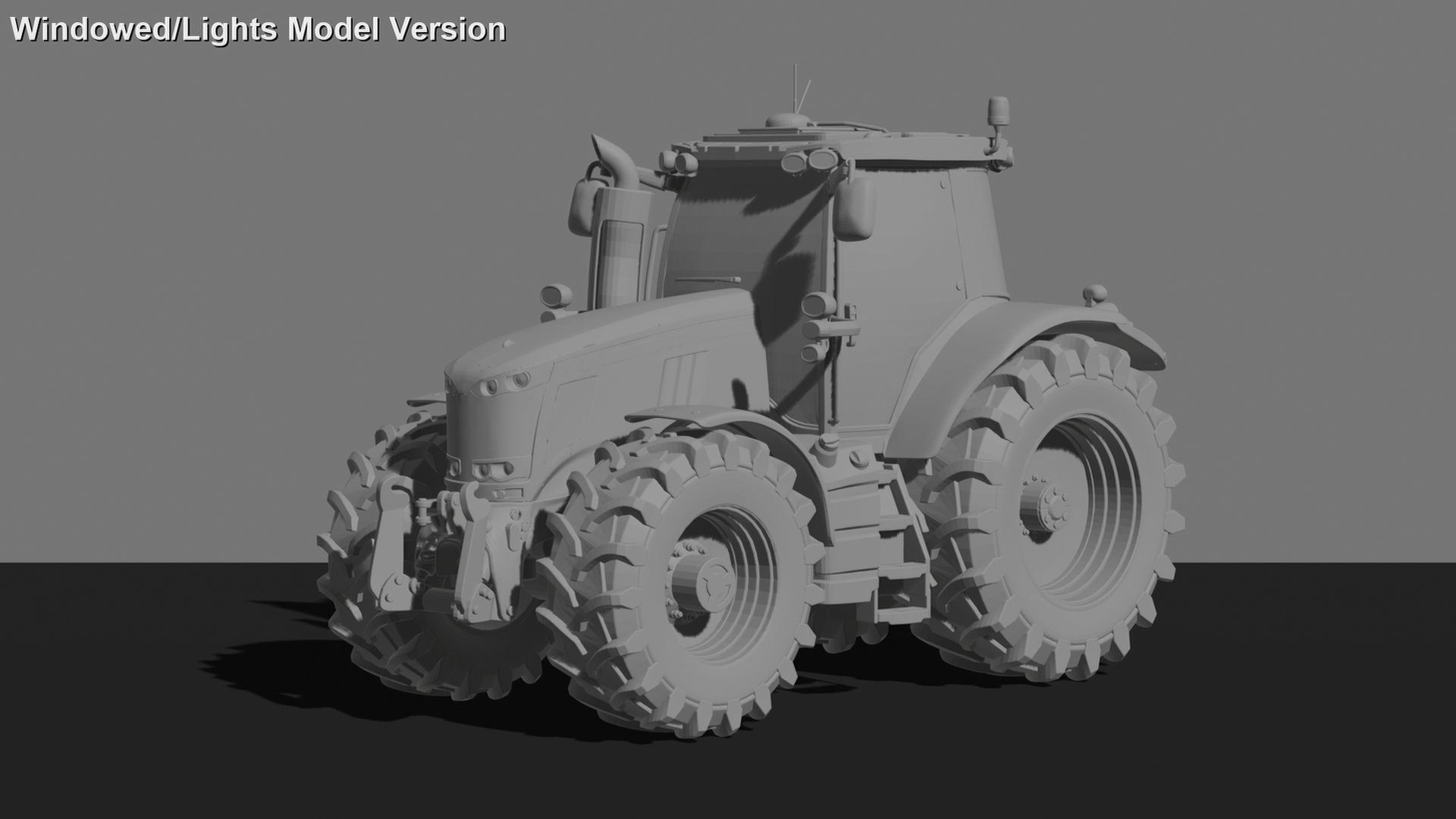Massey Ferguson 7726 Dyna-6 Tractor STL 3D Print Model