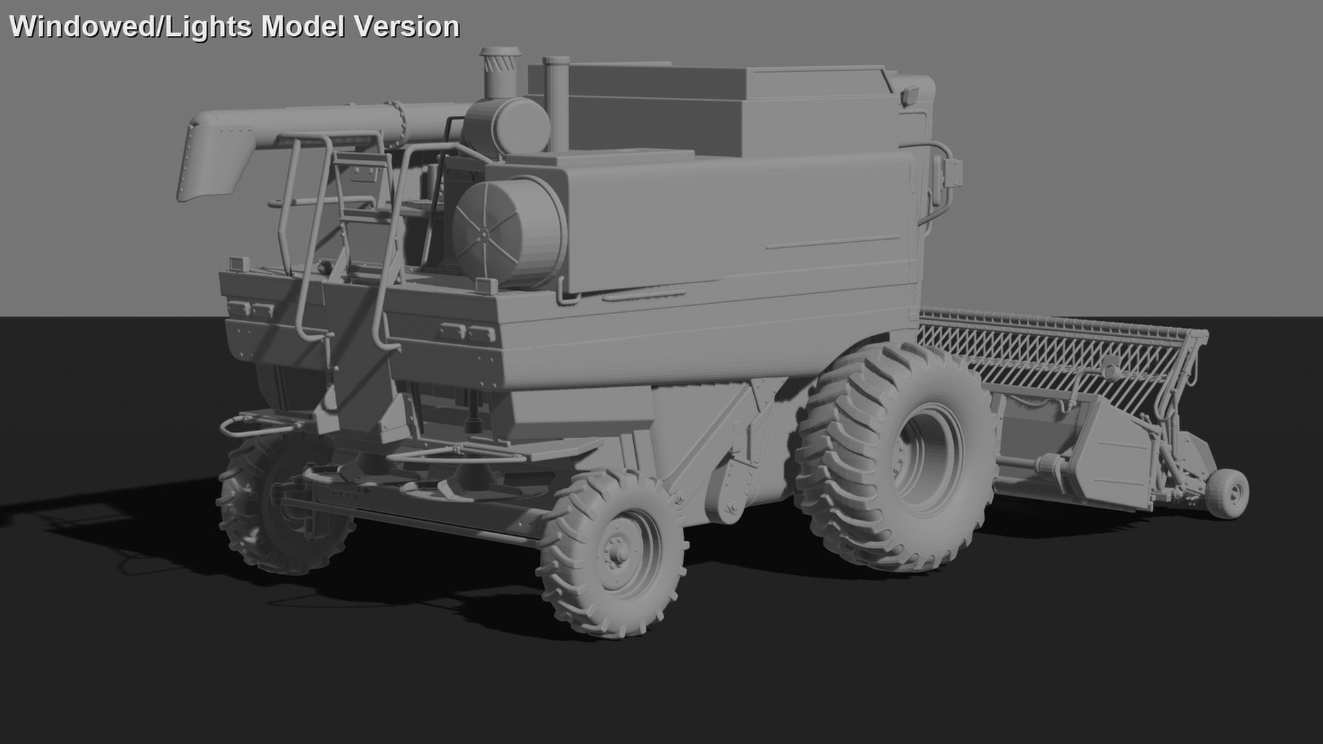 Massey Ferguson 9695 Combine Harvester V2 STL 3D Print Model