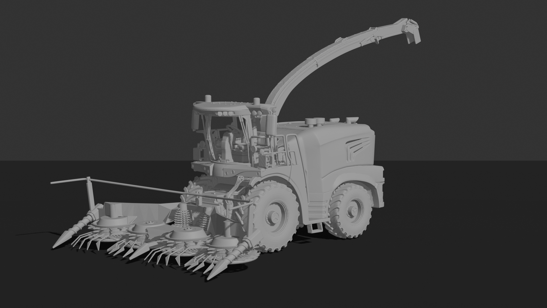 John Deere 8800i Forage Harvester STL 3D Print Model