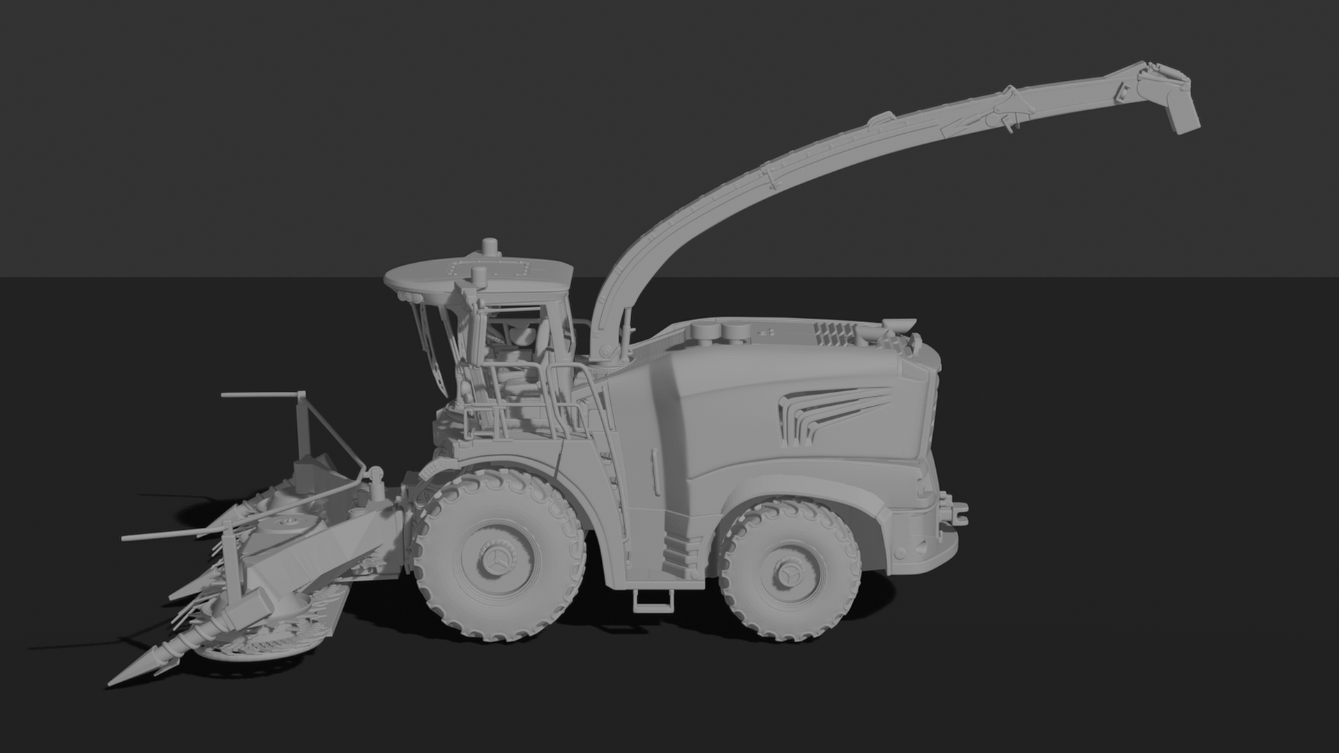 John Deere 8800i Forage Harvester STL 3D Print Model