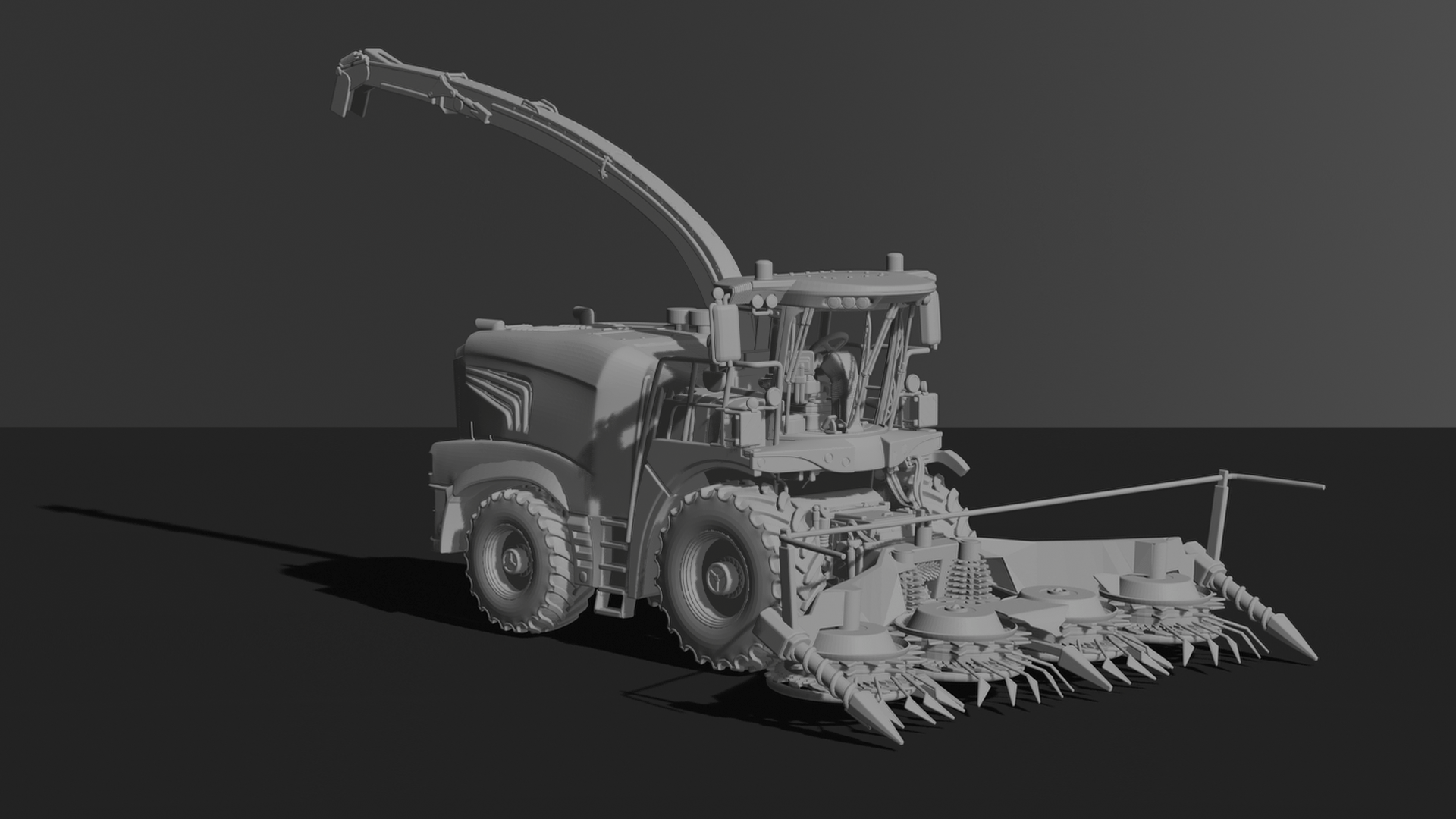 John Deere 8800i Forage Harvester STL 3D Print Model