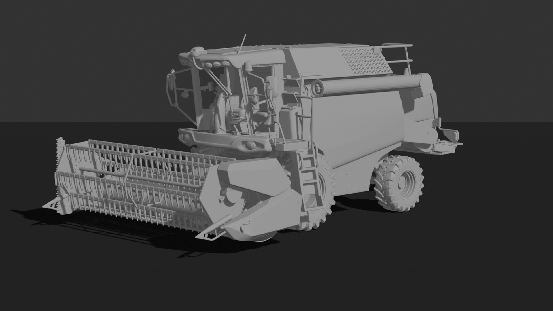 New Holland TC5.90 Combine Harvester STL 3D Print Model