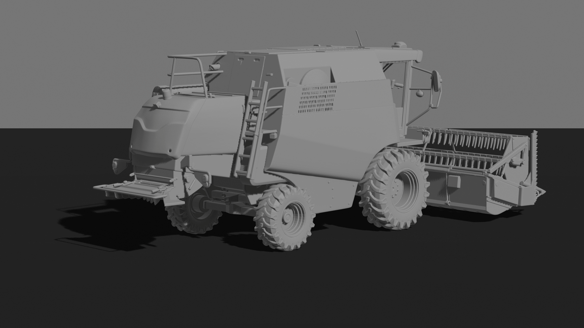 New Holland TC5.90 Combine Harvester STL 3D Print Model