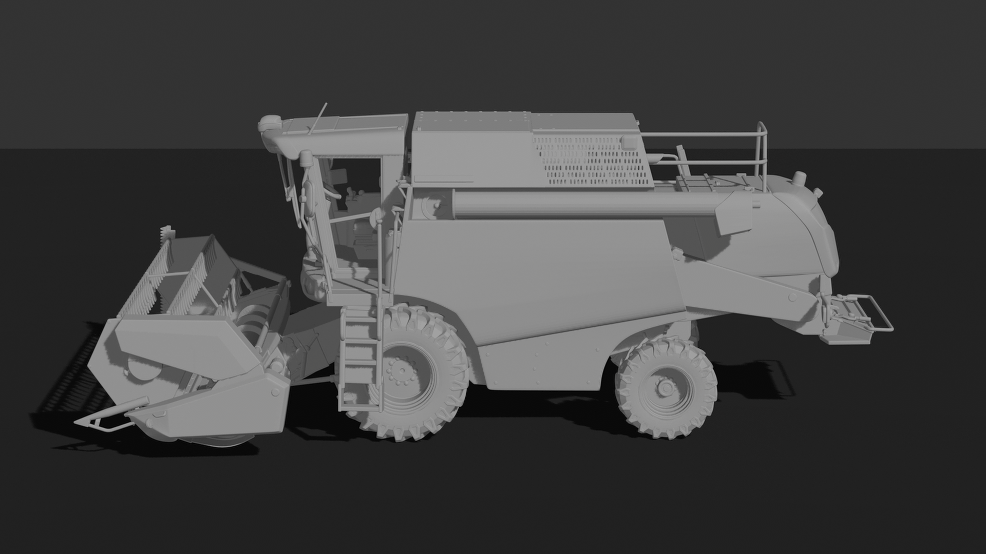 New Holland TC5.90 Combine Harvester STL 3D Print Model