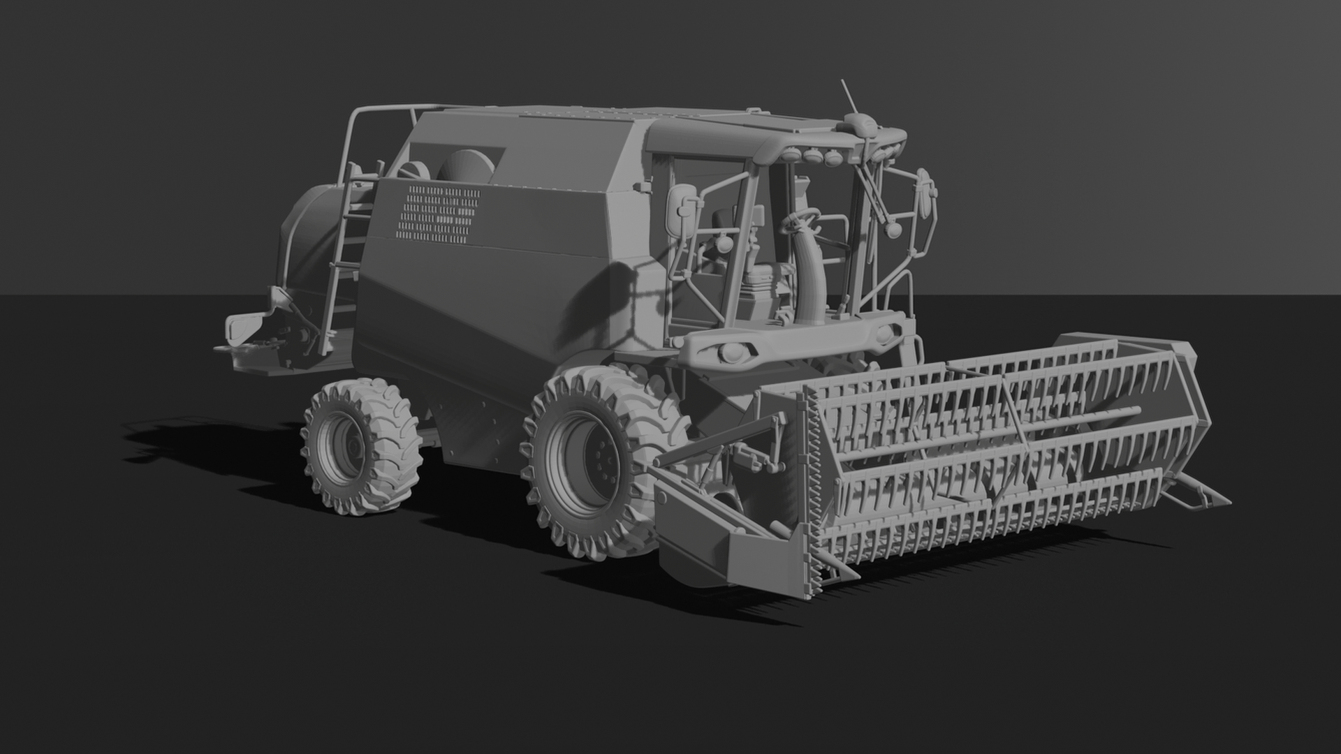 New Holland TC5.90 Combine Harvester STL 3D Print Model