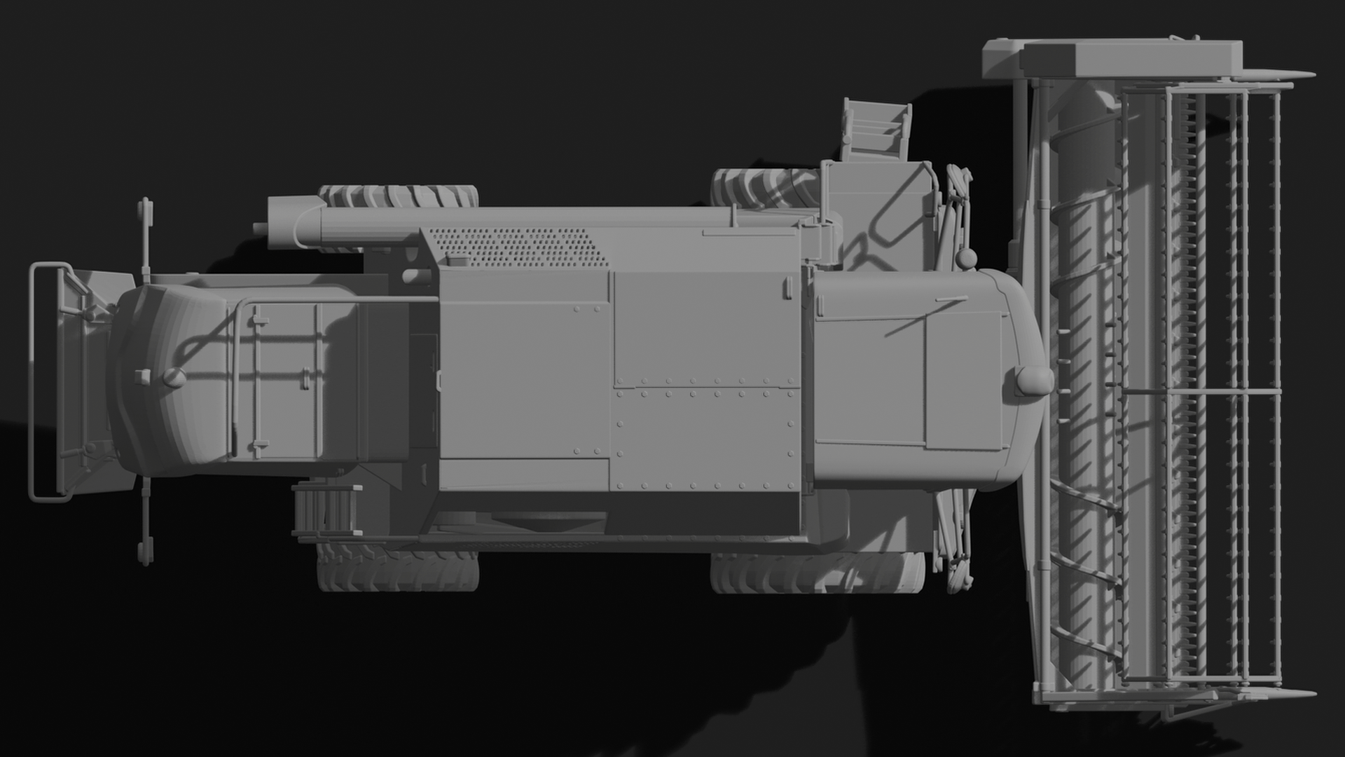 New Holland TC5.90 Combine Harvester STL 3D Print Model