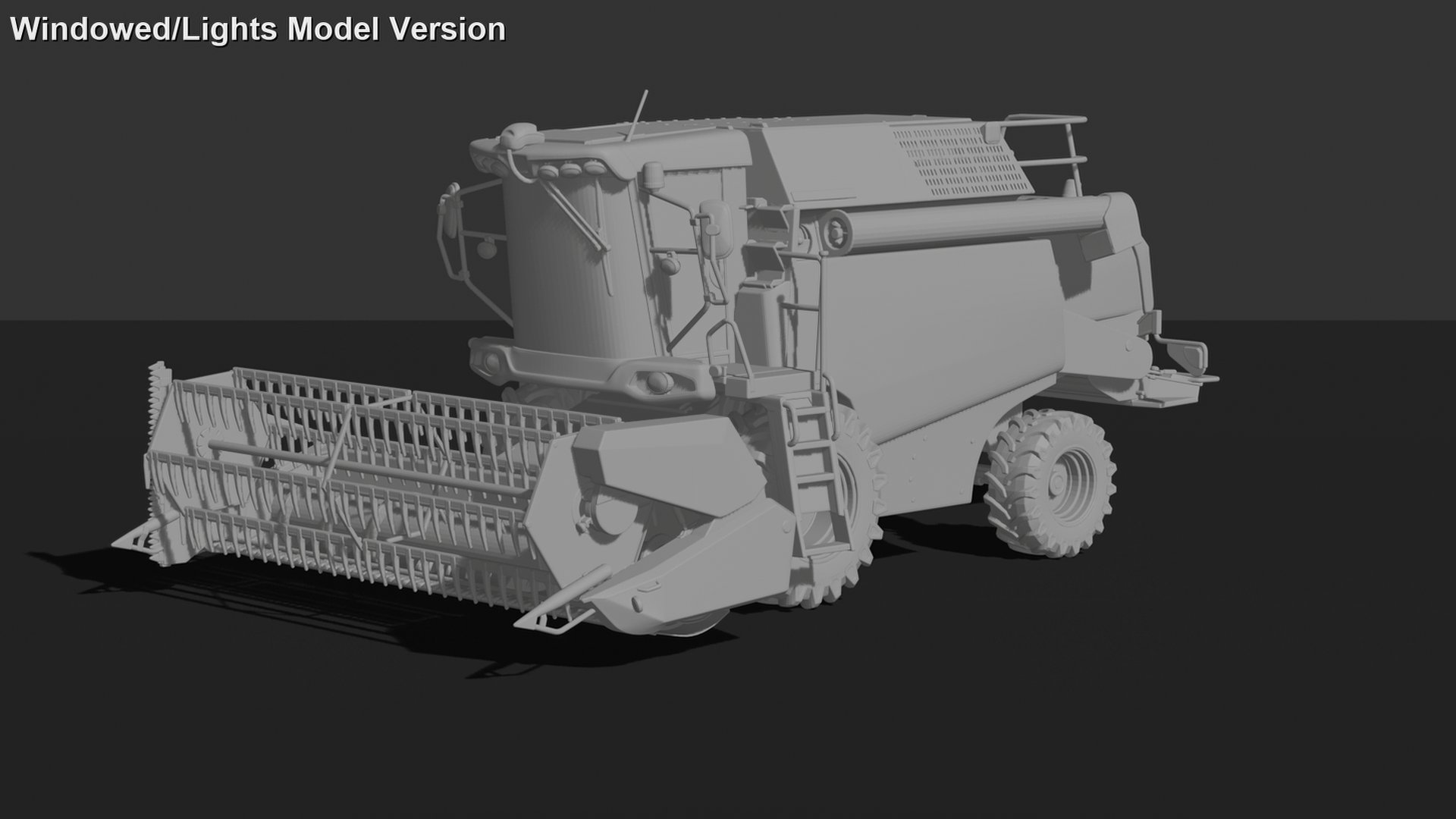 New Holland TC5.90 Combine Harvester STL 3D Print Model