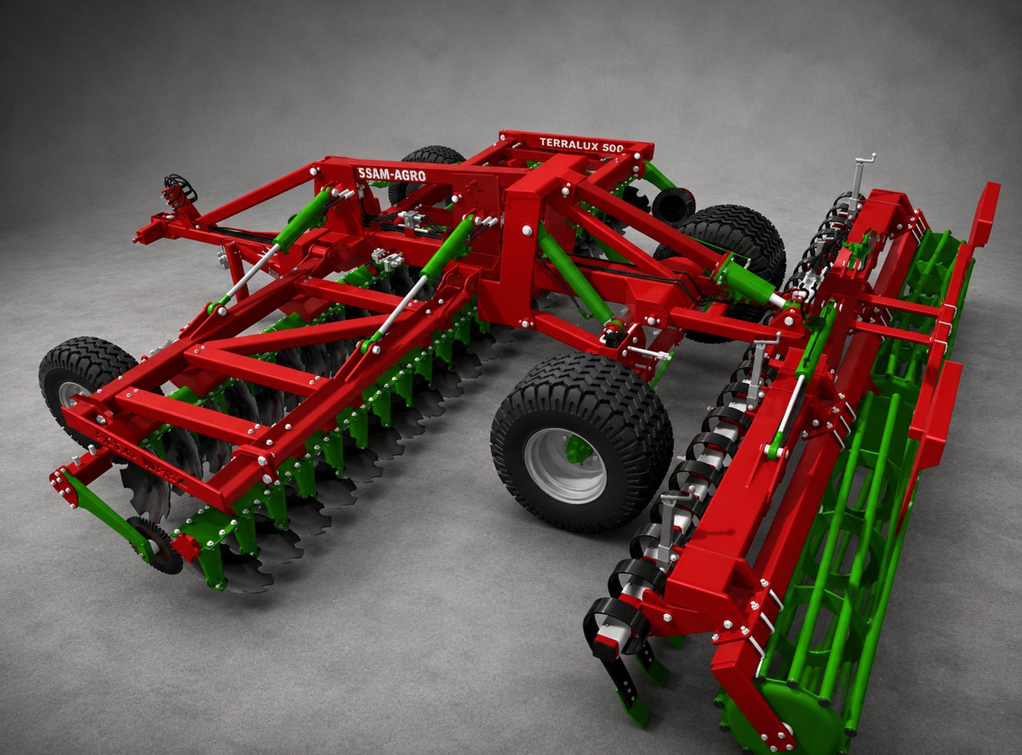 SSAM-Agro Terralux 500 Disc Harrow STL 3D Print Model