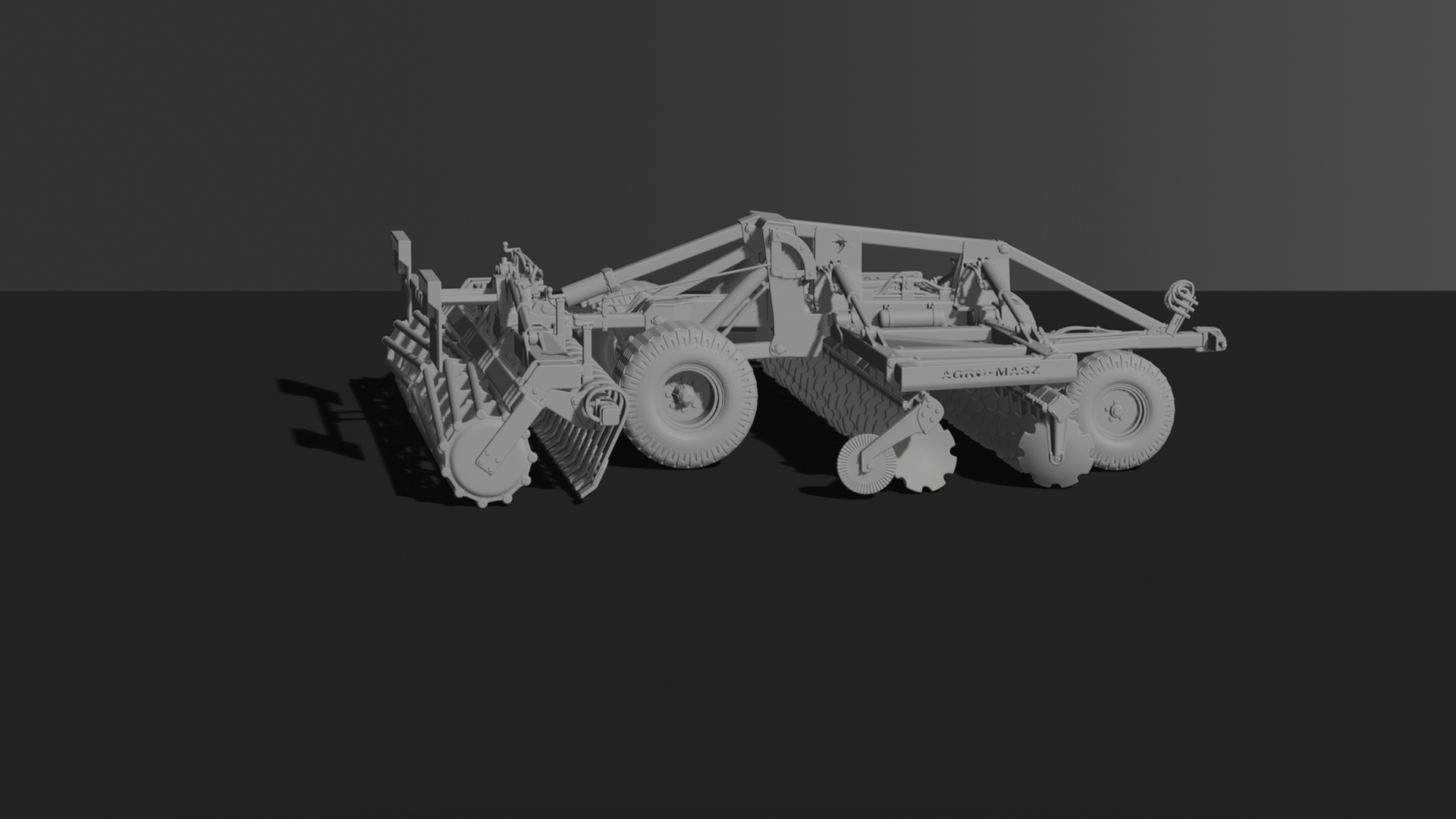 SSAM-Agro Terralux 500 Disc Harrow STL 3D Print Model
