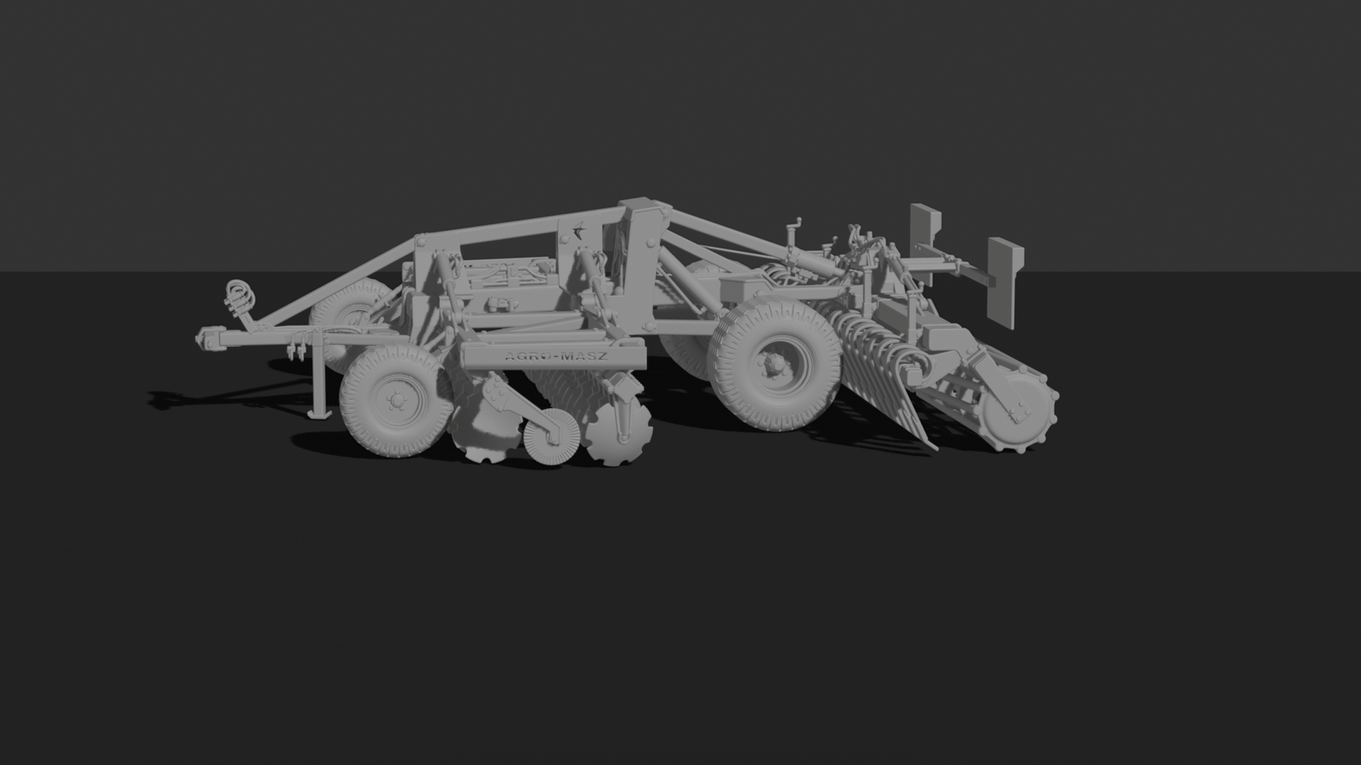 SSAM-Agro Terralux 500 Disc Harrow STL 3D Print Model