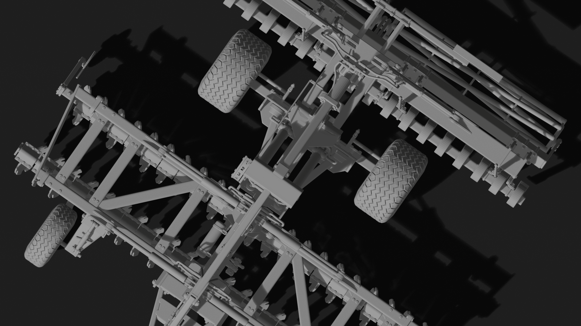 SSAM-Agro Terralux 500 Disc Harrow STL 3D Print Model