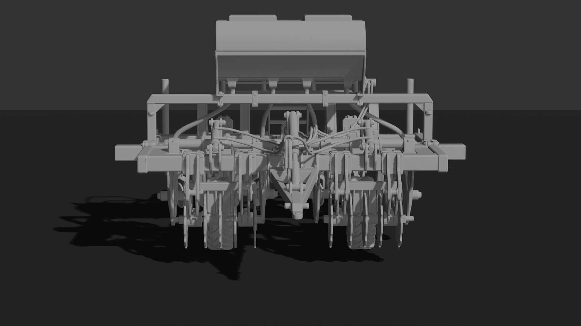SeedMaster 3000 Strip-Till Seeder STL 3D Print Model