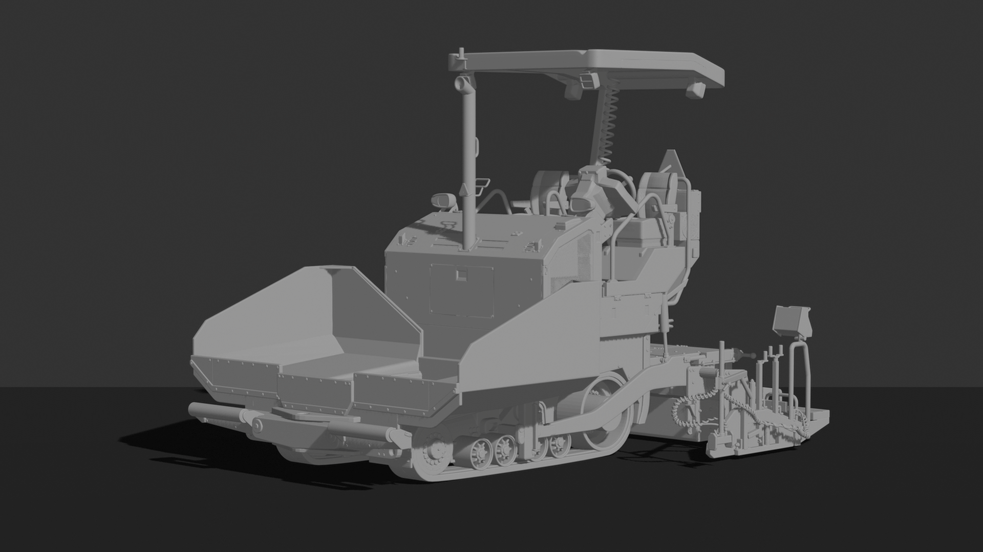 Volvo P7000 Asphalt Paver STL 3D Print Model