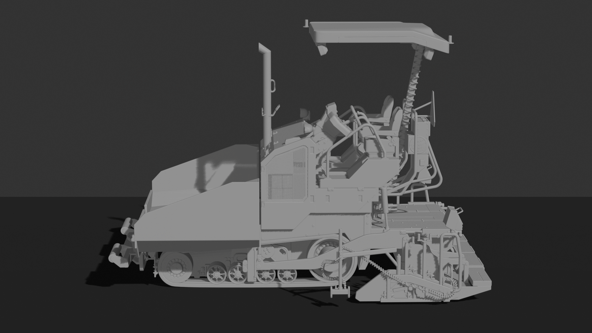 Volvo P7000 Asphalt Paver STL 3D Print Model